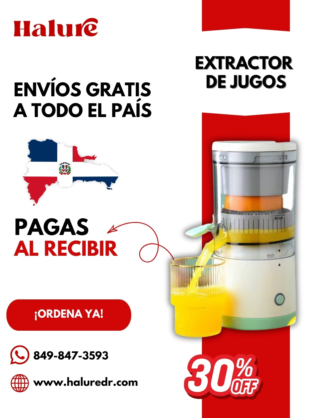 Extractor de Jugos Eléctrico Portátil